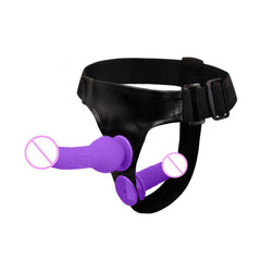 Double Strap On Dildo Female belt with Penis Sexual Harness women waist Adult toys Anal penetration Sex Toys For Lesbian Orgasm