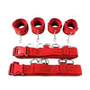 Adjustable Bed Restraint Bondage Kit with Handcuffs and Ankle Cuffs