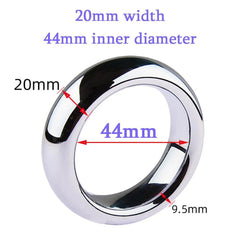 6-Size Metal Cock Ring Set – Penis Bondage & Delay Ejaculation Toy for Men - Passion Pulse Adult