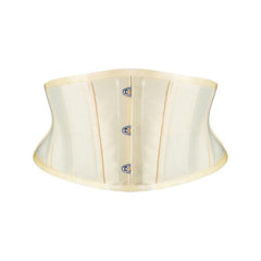 Burvogue Waist Trainer Corset – Satin Underbust Slimming Shaper Belt with Lace-Up Design - Passion Pulse Adult