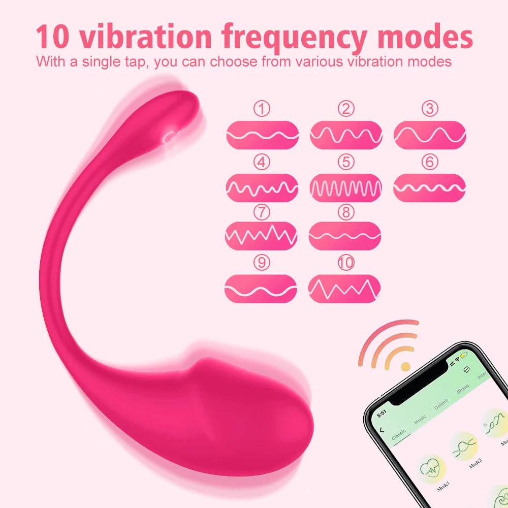 Wireless Bluetooth G-Spot Vibrator – App-Controlled Wearable Clit Egg for Panty Play - Passion Pulse Adult