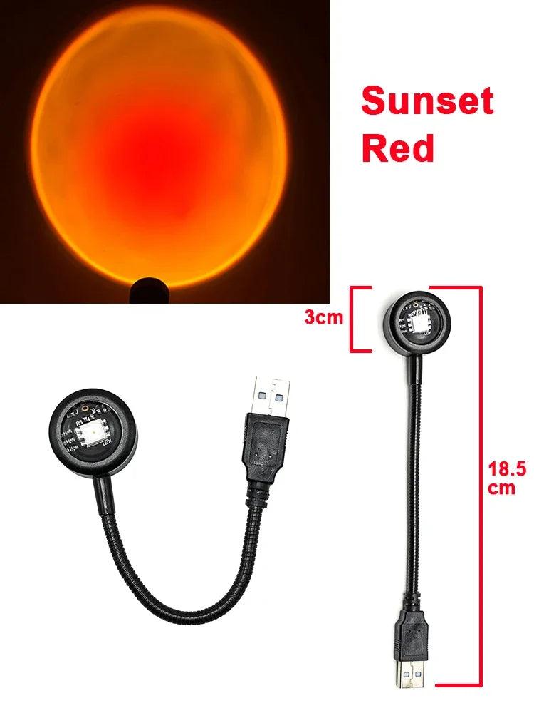 Mini USB Sunset Projector Light – Create Stunning Atmospheres - Passion Pulse Adult