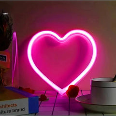 Heart-Shaped LED Neon Light – Wall Mounted Night Light for Valentine's Day & Home Decor - Passion Pulse Adult