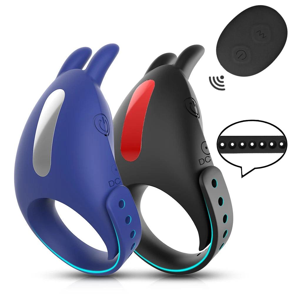 Adjustable Vibrating Cock Ring with Remote Control – Ejaculation Delay & Clitoris Stimulation - Passion Pulse Adult