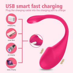 Wireless Bluetooth G-Spot Vibrator – App-Controlled Wearable Clit Egg for Panty Play - Passion Pulse Adult