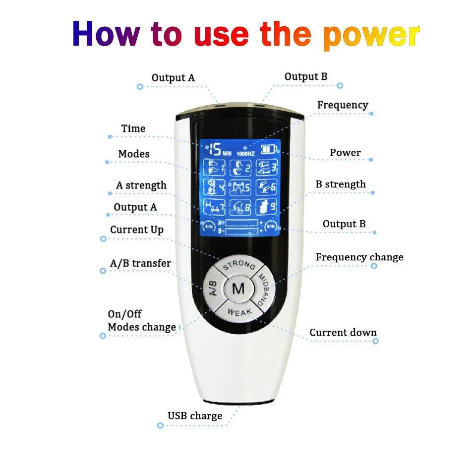 Electric Shock Penis Plug and Cock Ring Stimulator | Estim Electrostimulation Anal Plug BDSM Electrosex Toy for Couples 18+ - Passion Pulse Adult