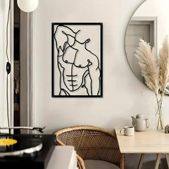 Abstract Line Metal Wall Art – Stylish Home Décor Choice - Passion Pulse Adult