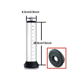 Acrylic Manual Penis Pump – Vacuum Enlarger & Extender for Men - Passion Pulse Adult