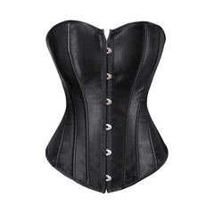 BurVogue Lace-up Corset for Women – Sexy Overbust Bustier Top Satin Waist Cincher Lingerie - Passion Pulse Adult