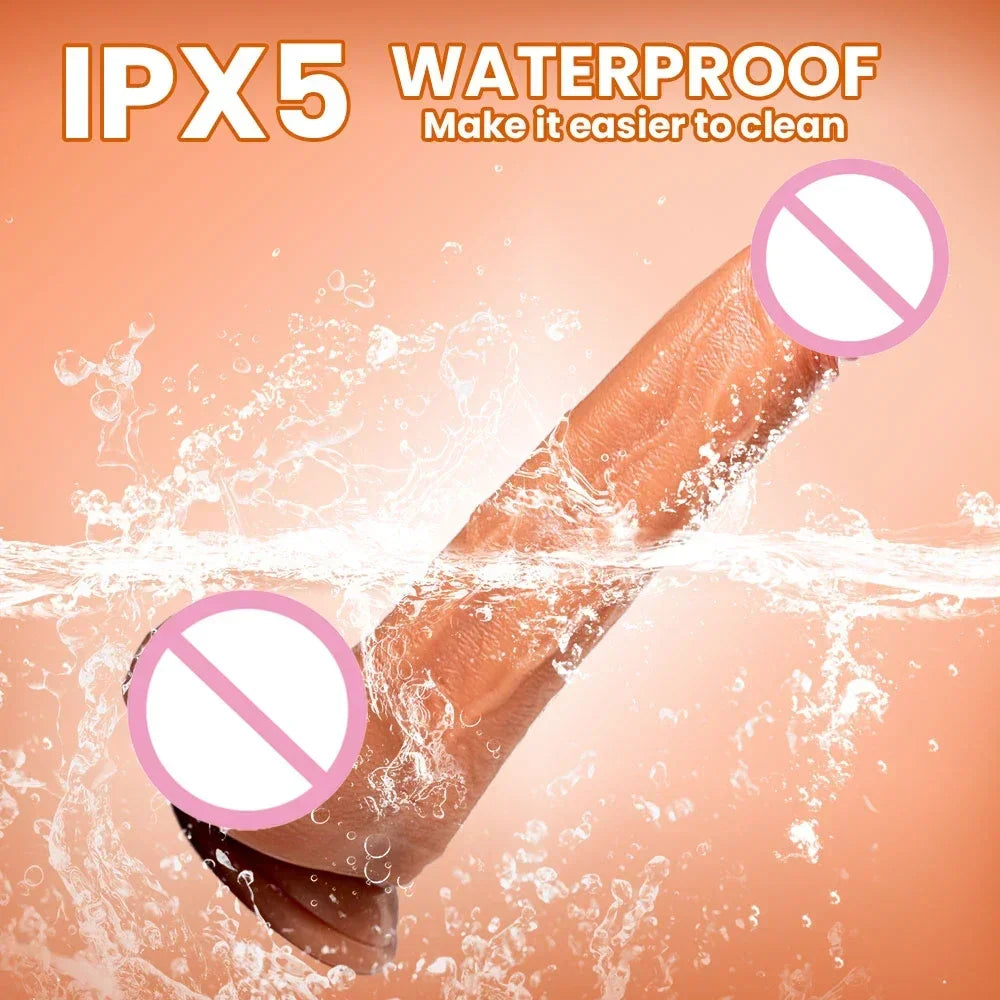 Vibrator Wireless Remote Control Heated Dildo Female Vaginal Masturbator G-spot Anal Massager Sex Toys for Women - Passion Pulse Adult