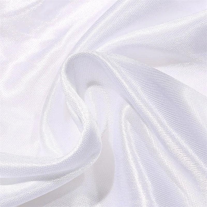 Plus Size Satin Lace Nightgown - V-Neck Sleeveless Sleepwear - Passion Pulse Adult