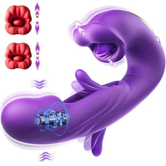 Tongue-Licking & Flapping Vibrator – G-Spot, Clitoral & Anal Stimulator for Women - Passion Pulse Adult