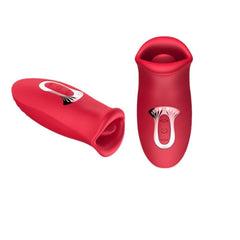 Tongue-Licking & Biting Mouth Vibrator – Multi-Frequency Jumping Egg for Women - Passion Pulse Adult