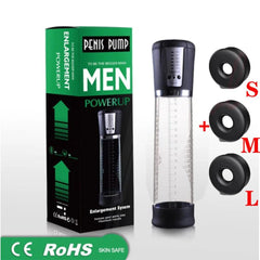 Automatic Electric Penis Vacuum Pump – LED Display Enhancer for Men - Passion Pulse Adult