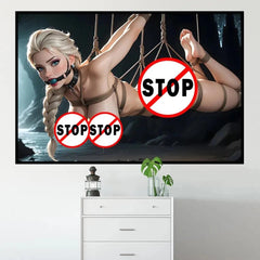 High-Definition Canvas Poster – Sexy Cartoon Decorative Wall Art for Living Room or Home Decor (Unframed) - Passion Pulse Adult