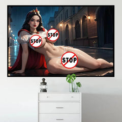 High-Definition Canvas Poster – Sexy Cartoon Decorative Wall Art for Living Room or Home Decor (Unframed) - Passion Pulse Adult