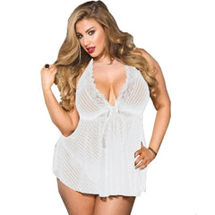 3XL-5XL Sexy Lace Nightgown – Erotic Plus Size Lingerie for Women - Passion Pulse Adult
