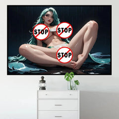 High-Definition Canvas Poster – Sexy Cartoon Decorative Wall Art for Living Room or Home Decor (Unframed) - Passion Pulse Adult
