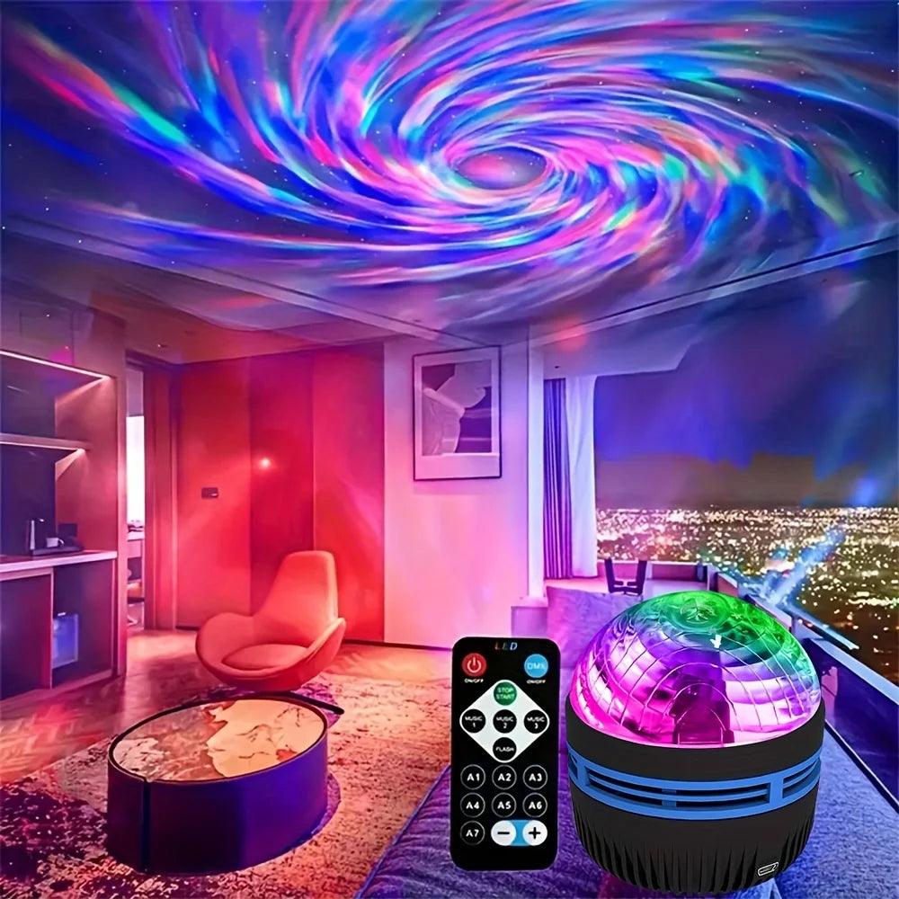 LED Galaxy Projector Night Light with Remote – USB Rechargeable Starry Sky Lamp, 7 Modes for Kids and Room Decor - Passion Pulse Adult