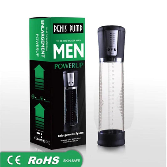 Automatic Electric Penis Vacuum Pump – LED Display Enhancer for Men - Passion Pulse Adult