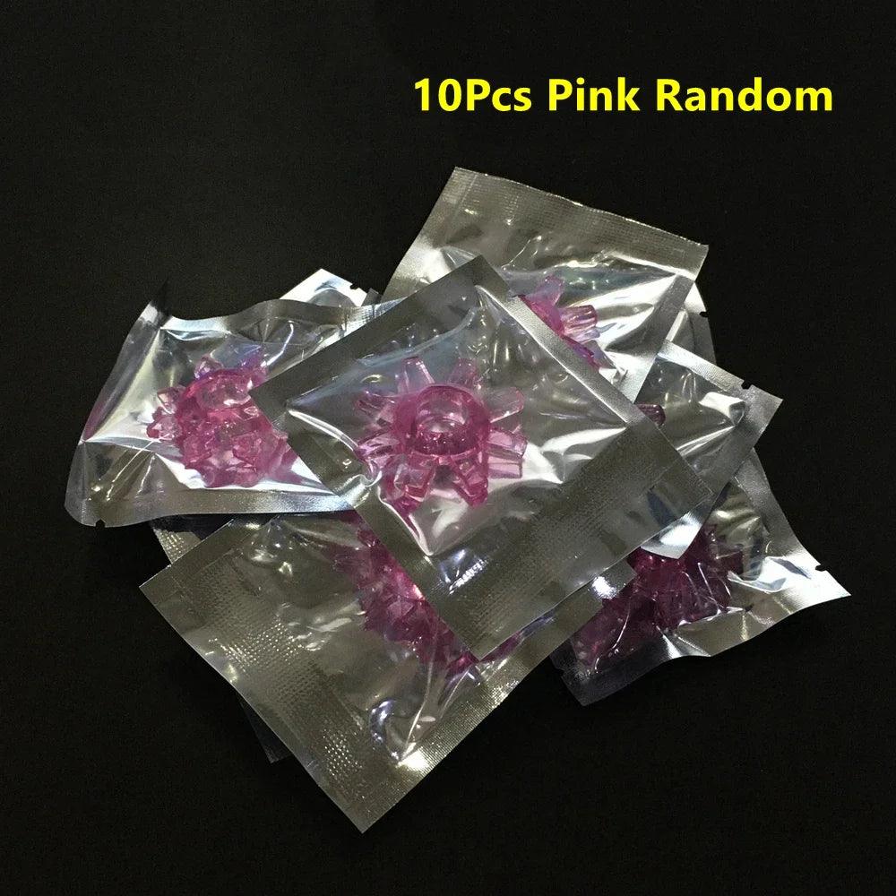 10/5Pcs Silicone Penis Ring Set – Ejaculation Delay & Enlargement for Men - Passion Pulse Adult