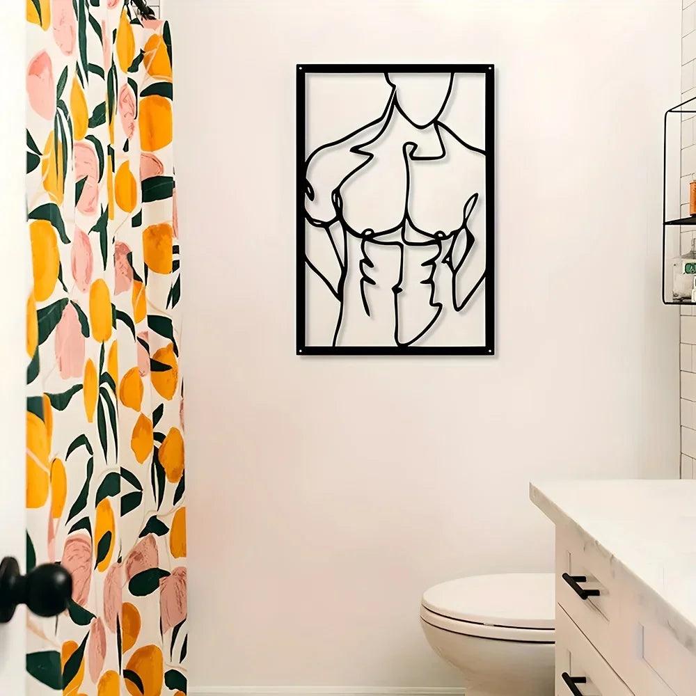 Abstract Line Metal Wall Art – Stylish Home Décor Choice - Passion Pulse Adult