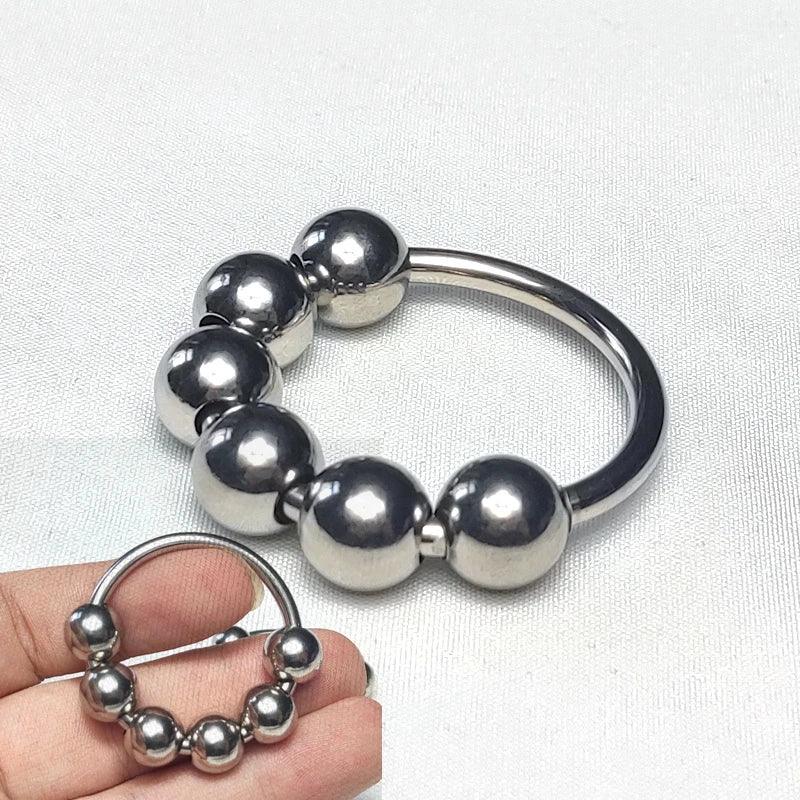 6 Sizes Stainless Steel Penis Ring – Delay & Glans Stimulation - Passion Pulse Adult