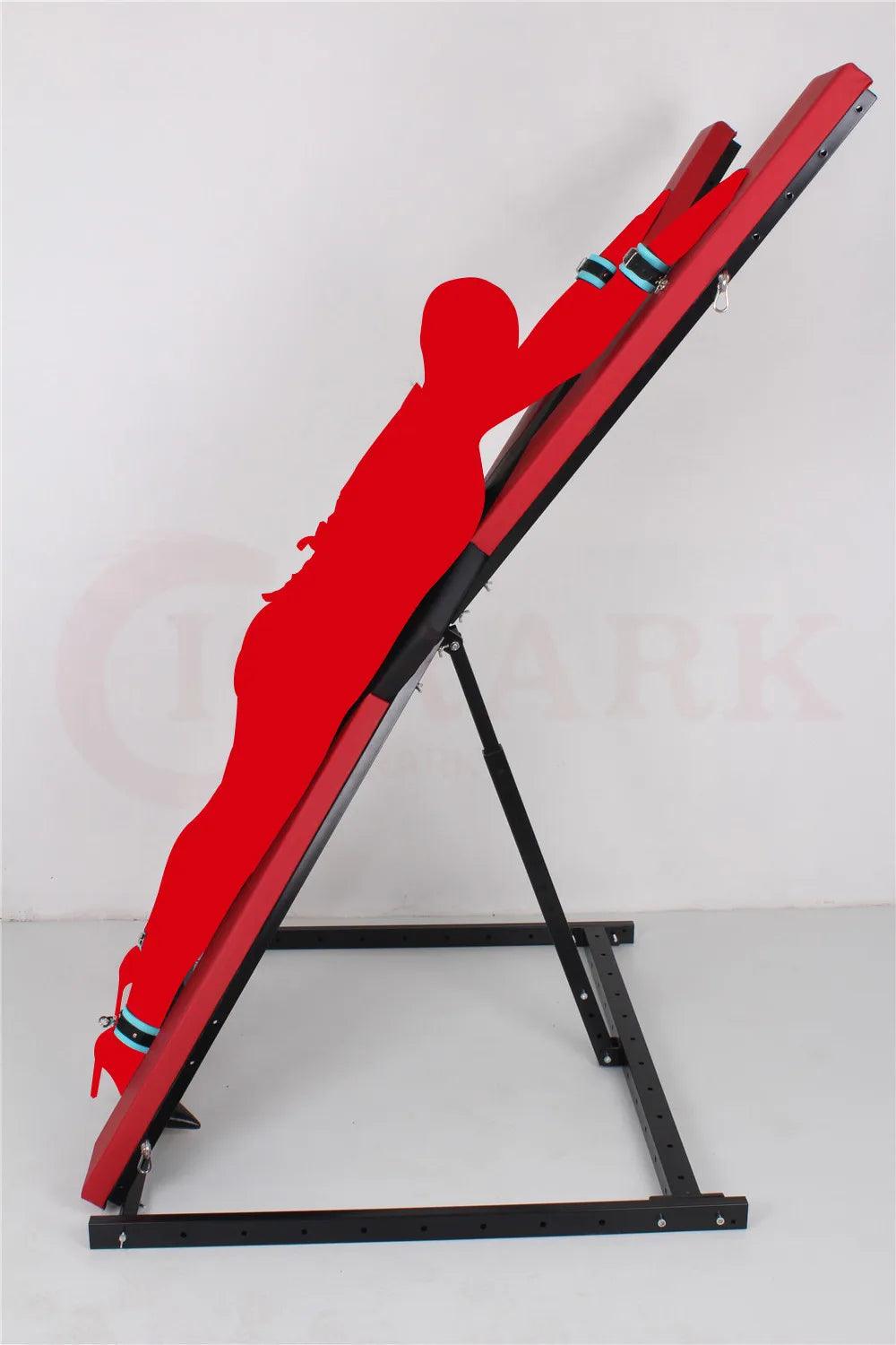 Heavy-Duty X-Shaped BDSM Bondage Frame | Adjustable Restraint Rack for Couples | Erotic Sex Furniture for Adult Games - Passion Pulse Adult