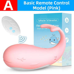 Little Whale Remote-Controlled Vibrating Egg – 10 Modes, Wearable G-Spot & Clitoral Stimulator - Passion Pulse Adult