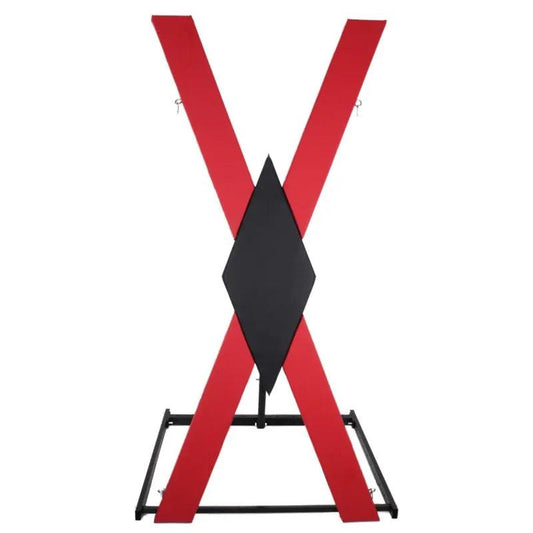 Heavy-Duty X-Shaped BDSM Bondage Frame | Adjustable Restraint Rack for Couples | Erotic Sex Furniture for Adult Games - Passion Pulse Adult