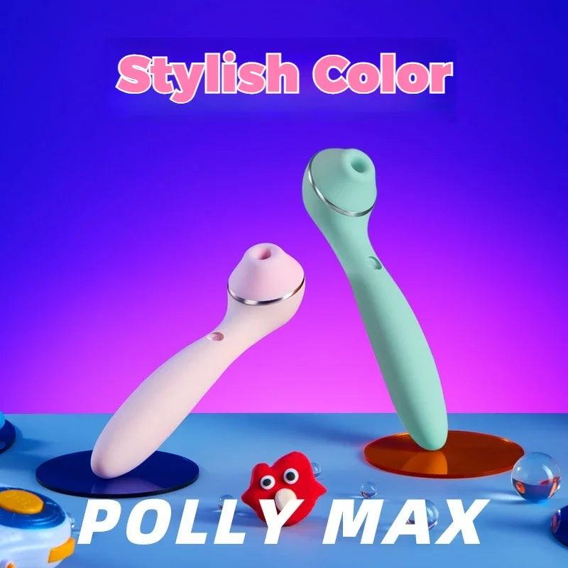 KISS TOY Polly – Heatable Sucking Vibrator for Clitoris, G-Spot & Nipple Stimulation Polly Max - Passion Pulse Adult