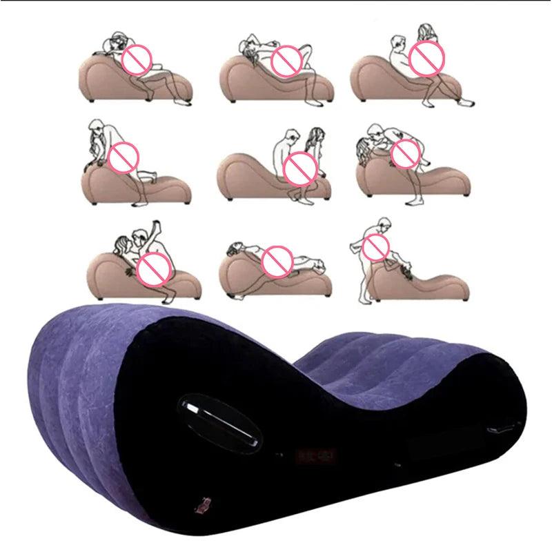 Portable Inflatable Sofa – Multi-Functional Love Cushion for Adults - Passion Pulse Adult
