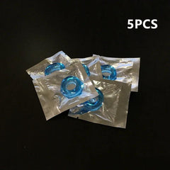 10/5Pcs Silicone Penis Ring Set – Ejaculation Delay & Enlargement for Men - Passion Pulse Adult