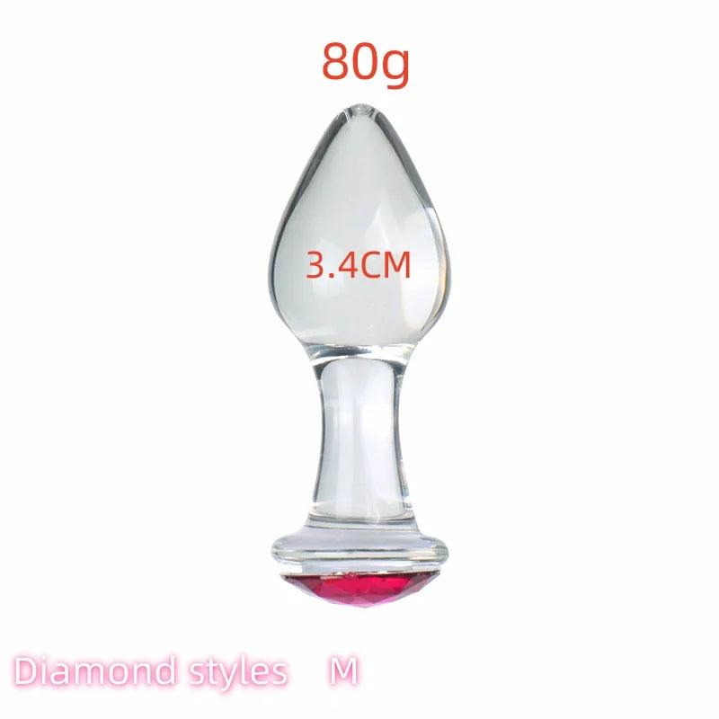 VaHppy Diamond Glass Anal Plugs – Elegant & Body-Safe for Beginners and Beyond - Passion Pulse Adult