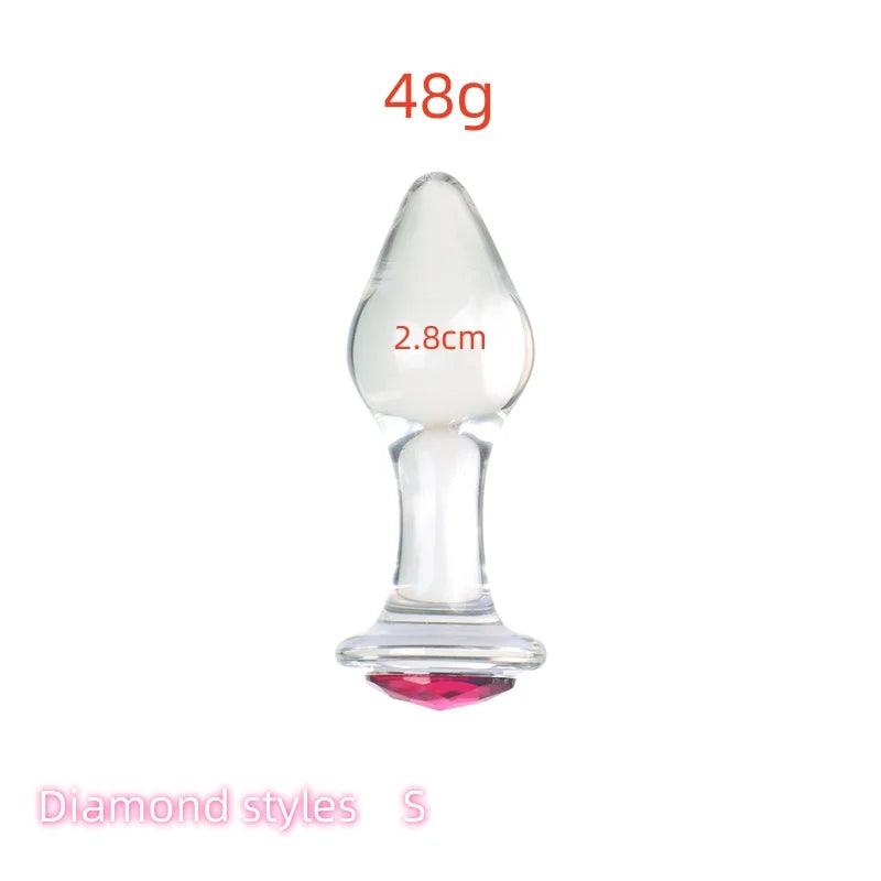 VaHppy Diamond Glass Anal Plugs – Elegant & Body-Safe for Beginners and Beyond - Passion Pulse Adult