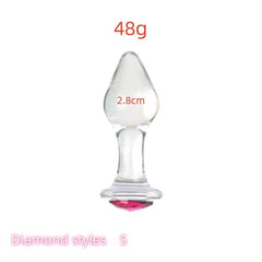 VaHppy Diamond Glass Anal Plugs – Elegant & Body-Safe for Beginners and Beyond - Passion Pulse Adult
