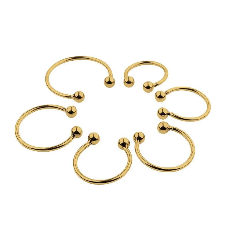 Dual Ball Gold Stainless Steel Penis Ring – Enhance Orgasm & Delay Ejaculation - Passion Pulse Adult