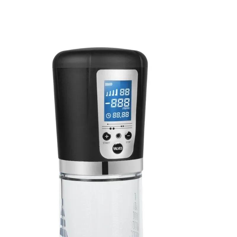 Electric LCD Penis Pump – Vacuum Extender & Erection Trainer for Men - Passion Pulse Adult
