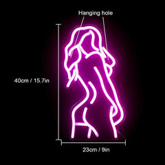 Sexy Model Neon Sign – LED Acrylic Light for Bar, Club, and Home Decor - Passion Pulse Adult