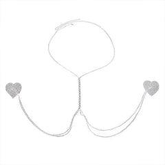 Stonefans Sexy Rhinestone Bikini Bra Chain – Cross Chest Harness & Nipple Stickers for Women - Passion Pulse Adult