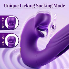 Tongue-Licking & Flapping Vibrator – G-Spot, Clitoral & Anal Stimulator for Women - Passion Pulse Adult