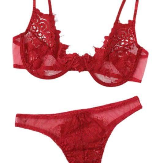 Ultra-thin Lace Underwear Set - Passion Pulse Adult