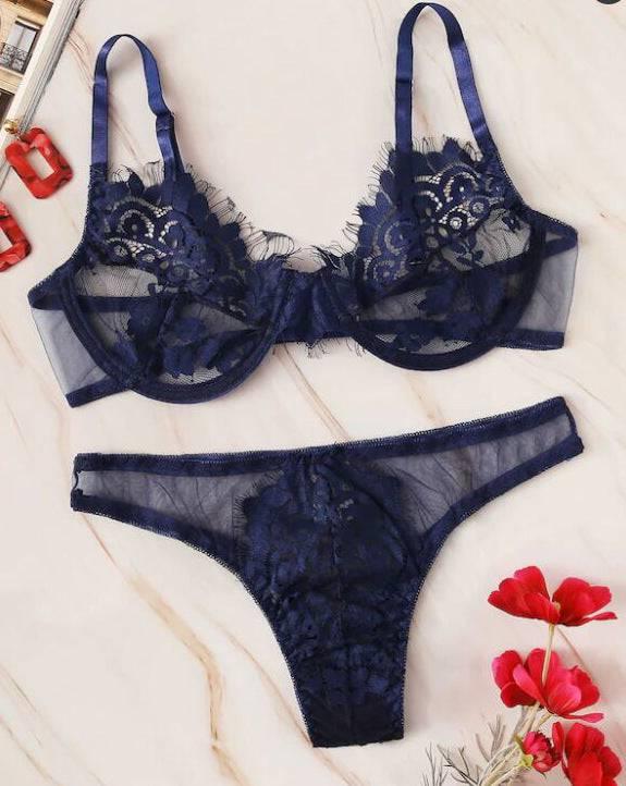 Ultra-thin Lace Underwear Set - Passion Pulse Adult
