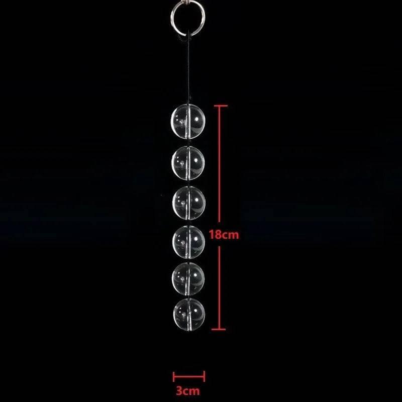 CrystalGlass Anal Beads - 5 Sizes Glass Butt Plug for Men, Women, and Couples with Smooth Vaginal and Anal Balls for BDSM, Massage, and Erotic Play - Passion Pulse Adult