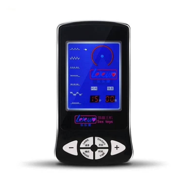 Electric Shock Penis Plug and Cock Ring Stimulator | Estim Electrostimulation Anal Plug BDSM Electrosex Toy for Couples 18+ - Passion Pulse Adult
