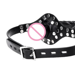 EXVOID Slave Restraint Realistic Penis Gag Mouth Plug BDSM Bondage Head Strapon Open Mouth Gag Adult Game - Passion Pulse Adult