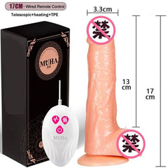 Thrusting Rotating Dildo Vibrator – Remote Control & Suction Cup - Passion Pulse Adult