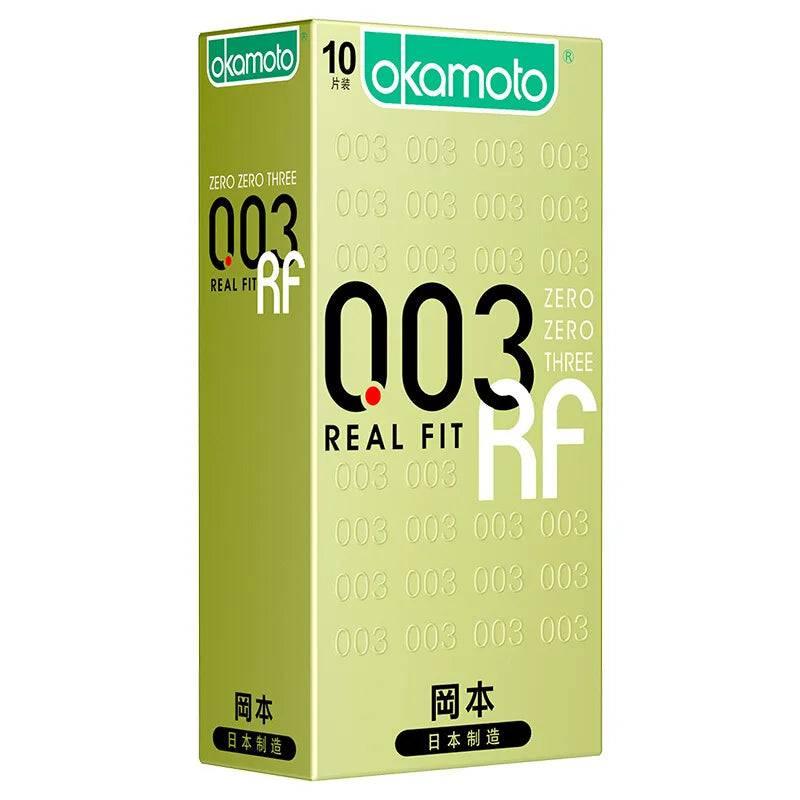 Okamoto Zero Zero Three Real Fit 0.03mm Condoms – Ultra-Thin, Natural Fit for Enhanced Comfort - Passion Pulse Adult