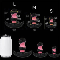 Adjustable Leather Mouth Gag with Vibrating Horse Dildo - 10 Modes Bondage Muzzle for Couples and BDSM Roleplay - Passion Pulse Adult