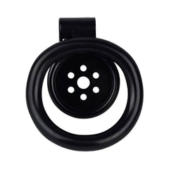 Pink/Black/White Adjustable Mini Metal Chastity Cage with Lock - BDSM Male Slave Cock Ring for Fetish Roleplay and Sissy Bondage Play - Passion Pulse Adult